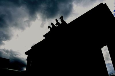 Low angle view of building against sky