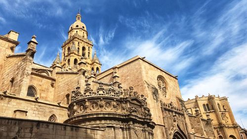 Low angle view of historic building against sky