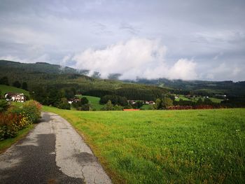 Scenic view of landscape against sky