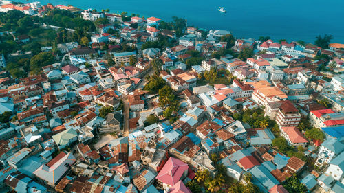 Aerial view of zanzibar island