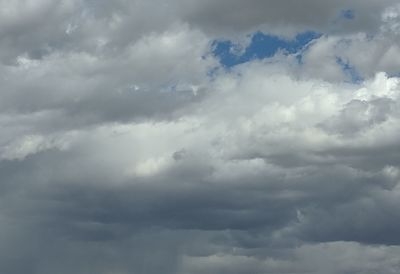 Low angle view of clouds in sky