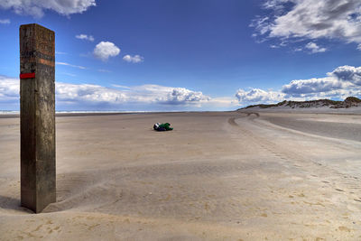 Scenic view of desert against sky
