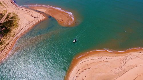 Aerial view of sea