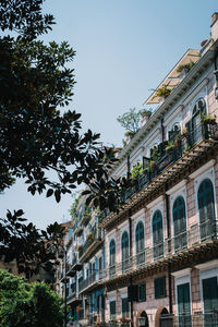 Low angle view of building against sky