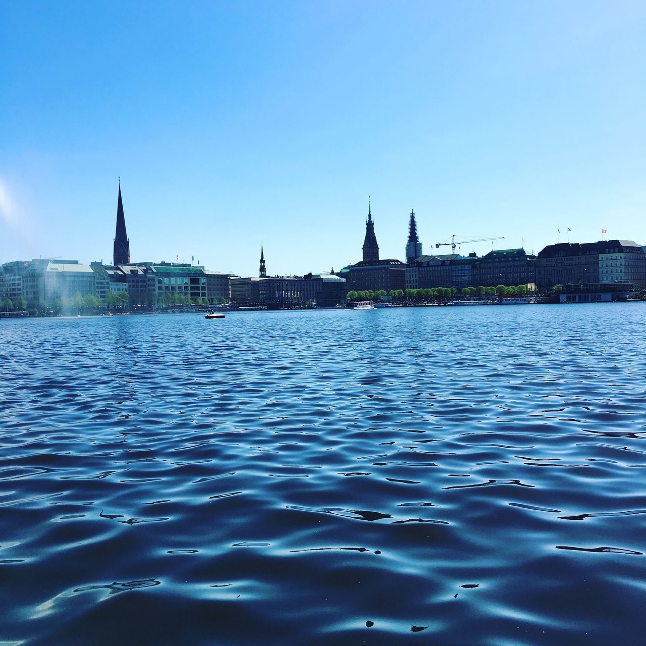 BUILDINGS IN CITY AGAINST CLEAR SKY