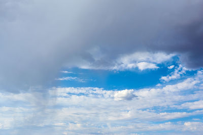 Low angle view of clouds in sky