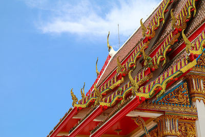 Low angle view of temple