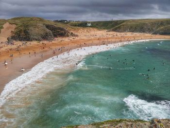 Scenic view of sea against sky