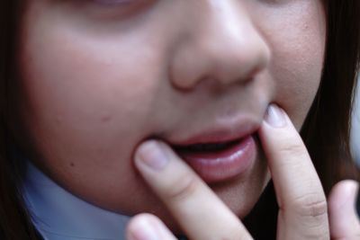 Close-up of hands