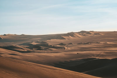 Scenic view of desert against sky