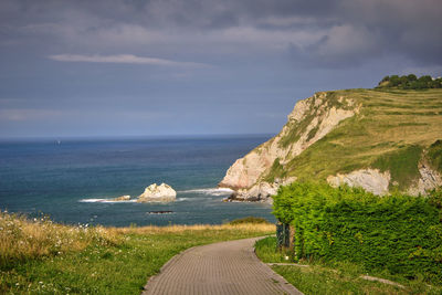 Scenic view of sea against sky