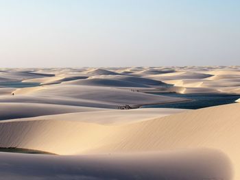 Scenic view of desert against sky