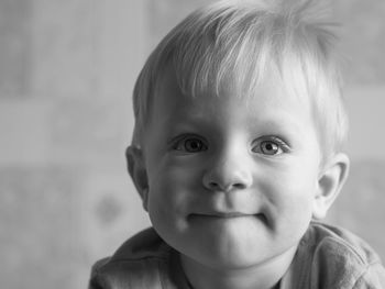 Close-up of cute baby boy