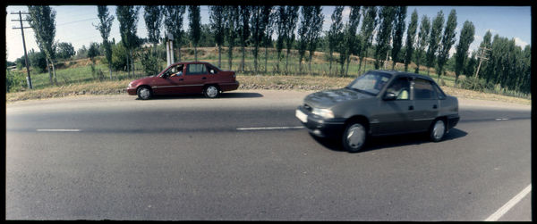 Car on road