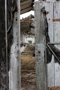 Old wooden door