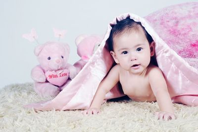 Portrait of cute baby