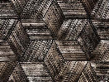 Low angle view of wooden ceiling