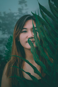 Portrait of a beautiful young woman