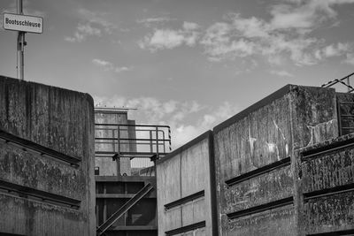 Low angle view of building against sky