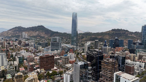 High angle view of cityscape