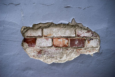 Close-up of old weathered wall