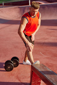 Full length of man standing outdoors