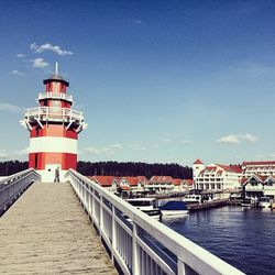 Lighthouse against clear sky