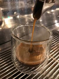 Close-up of espresso