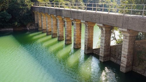 Full frame shot of bridge over river