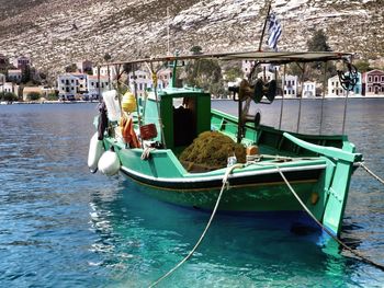 Boats in river