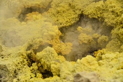 Full frame shot of sulfur.