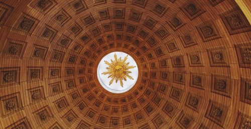 Low angle view of ceiling of building