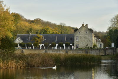 View of a building in the lake