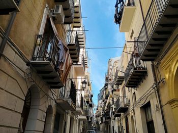 Low angle view of buildings against the sky