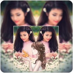 Close-up portrait of a beautiful young woman