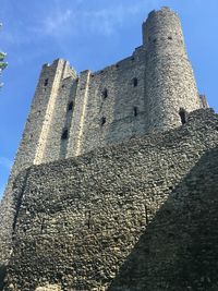 Low angle view of built structure against the sky