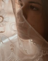 Close-up portrait of young woman