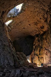 Rock formations in cave