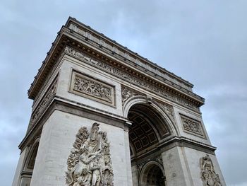 Low angle view of historical building against sky