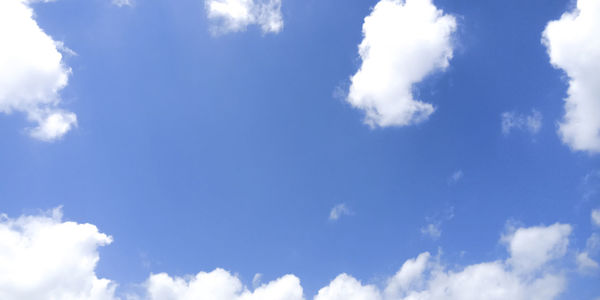 Low angle view of clouds in sky