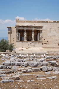 View of old ruins against sky