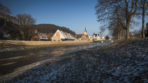 Panoramic view of buildings against sky