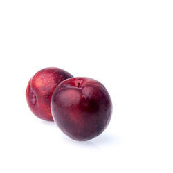 Close-up of apple against white background