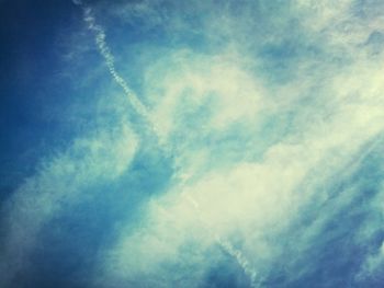 Low angle view of cloudy sky