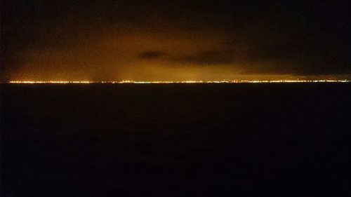 View of illuminated tunnel