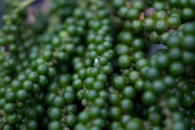 Close-up full frame of fresh peppercorns