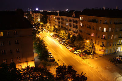 City street at night