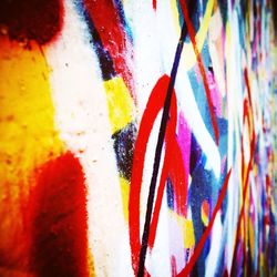 Close-up of colorful paint