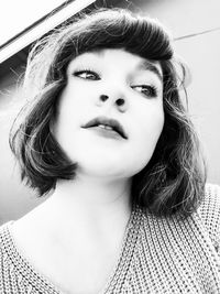 Close-up of young woman