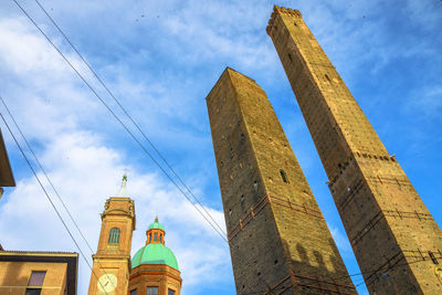 Low angle view of temple building against sky